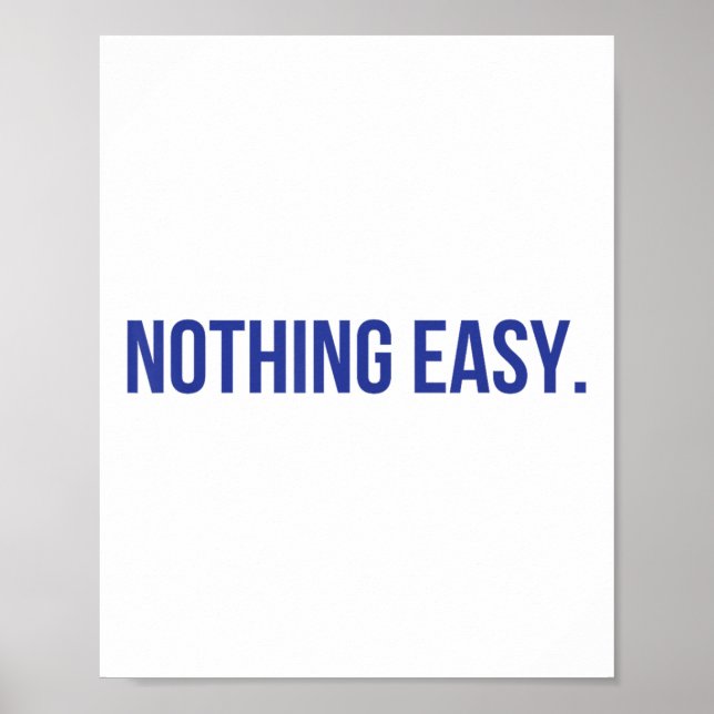 Inget enkelt Motiverande Kort sportar sprit Quot Poster (Framsidan)