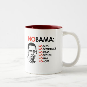 INGET ERFARA, NOBAMA Två-Tonad MUGG