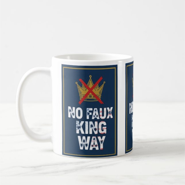 Inget falskt kungssätt kaffemugg (Vänster)