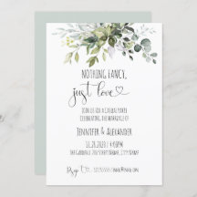 Inget fancy bara kärlek bröllopsfest