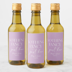 Inget fancy bara kärlek minimalistisk avslappnad b vinetikett