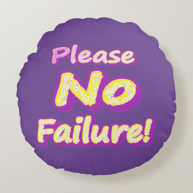 "Inget fel!" Cute Design. Köp nu Rund Kudde (Framsidan)