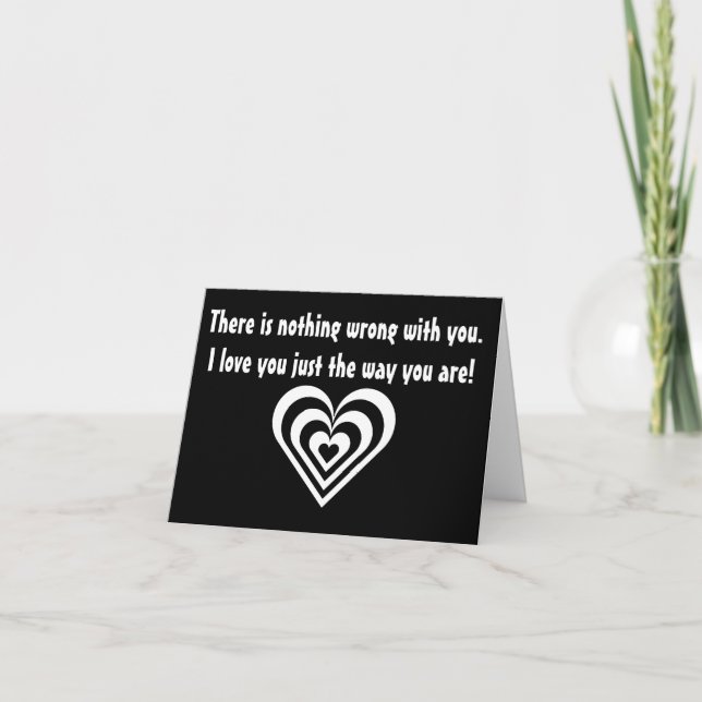 Inget fel med dig! kort (Framsida)