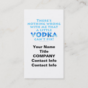 INGET FEL PÅ MIG SOM VODKA INTE KAN FIXA FÖRETAGET VISITKORT