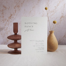 Inget Finare, bara Kärlek Avslappnad bröllopsinbju Inbjudningar