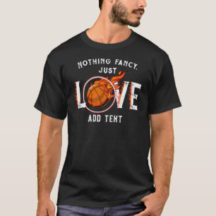 Inget Finare, bara KÄRLEK Basketball Coach Player T Shirt