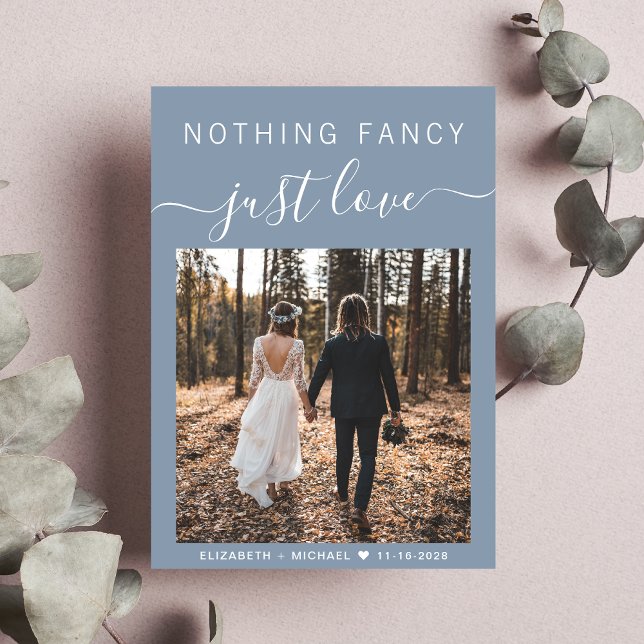 Inget Finare-fotobröllopsmottagning just Kärlek Inbjudningar (Skapare uppladdad)
