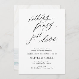 Inget Finare just Kärlek bröllopsmottagning Inbjudningar