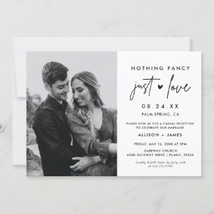Inget Finare just Kärlek-minimalistiskt Elopement Inbjudningar