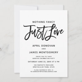 Inget Finare Just Kärlek-penseldiagram Inbjudningar