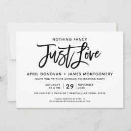 Inget Finare Just Kärlek-penseldiagram Inbjudningar