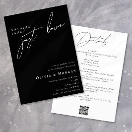 Inget Finare just Kärlek skript allt på en Bröllop Inbjudningar