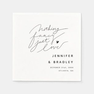 Inget Finare Just Kärlek White Middag Pappersservett