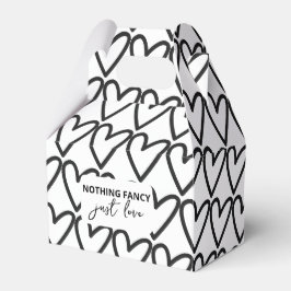 Inget Finare precis Kärlek Heart Mönster Bröllop Presentaskar