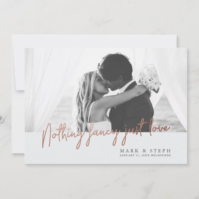 Inget fint bara kärlek Förlovningskungörelse Inbjudningar (Framsida)