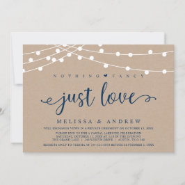 Inget fint, bara kärlek, Kraft bröllopsflykt  Inbjudningar