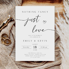 Inget fint bara kärleksinbjudan, Bröllop Reception Inbjudningar
