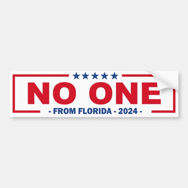 INGET FRÅN FLORIDA 2024 BILDEKAL (Framsidan)