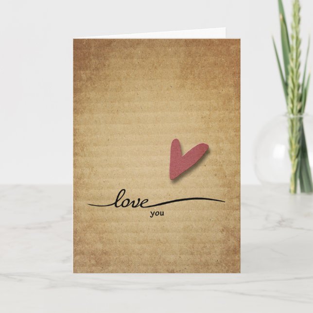 Inget Frills Valentines day Helgdag-kort Helgkort (Framsida)