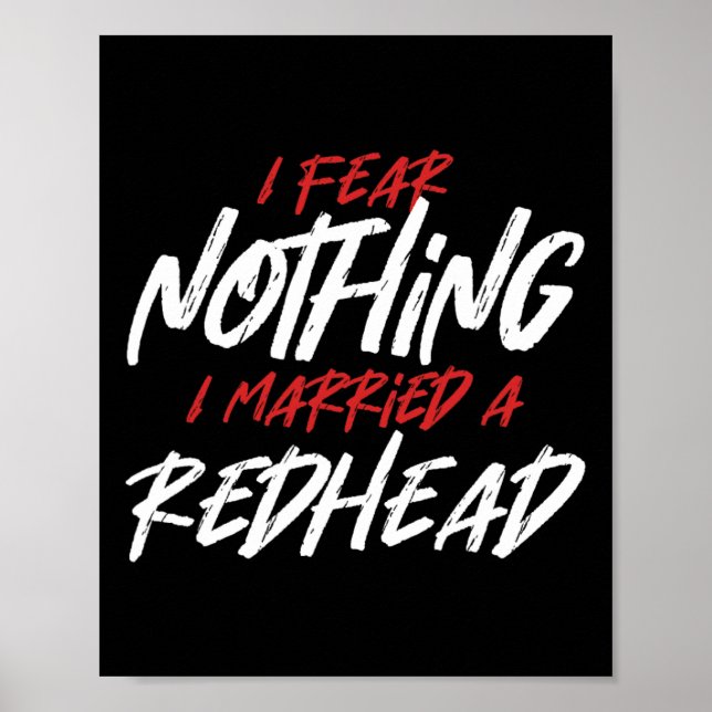 Inget fruktar det gifta Rödhåriget Ginger Wife Red Poster (Framsidan)