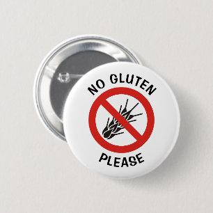 Inget Gluten-tecken Knapp