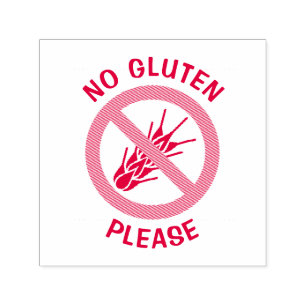 Inget Gluten-tecken Självfärgande Stämpel