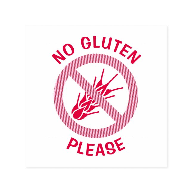 Inget Gluten-tecken Självfärgande Stämpel (Design)