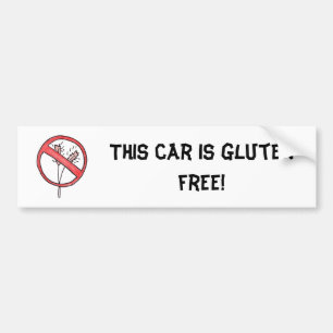 Inget gluten/vete frigör! bildekal