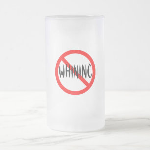 Inget gnälla frostat ölglas