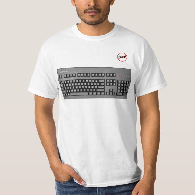Inget göra panikslagen tee shirt (Framsida)