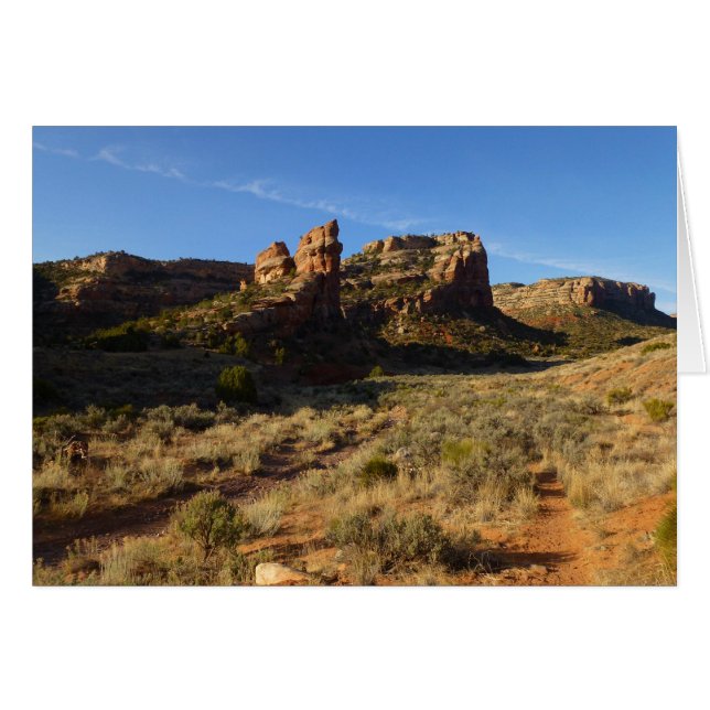 Inget grundligt Canyon Colorado National Monument Hälsningskort (Framsidan Horizontal)