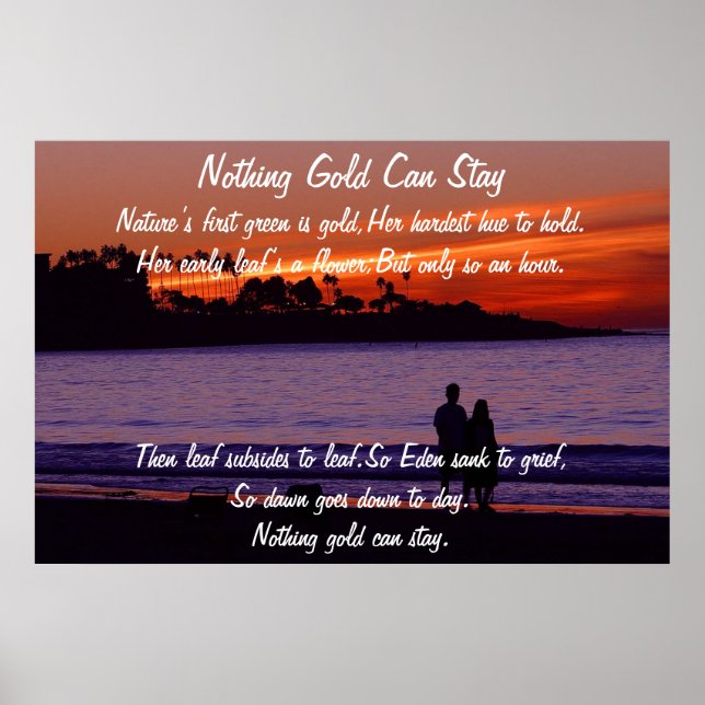 Inget Guld kan Poster (Framsidan)