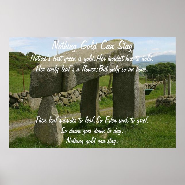 Inget Guld kan stanna Poster 2 (Framsidan)