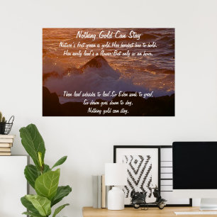 Inget Guld kan stanna vid havet Poster