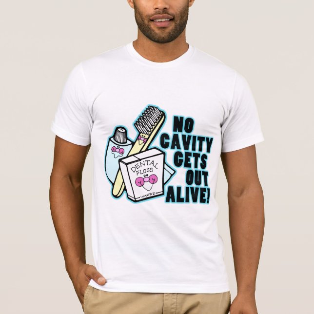 Inget hål får ut vid liv tee shirt (Framsida)