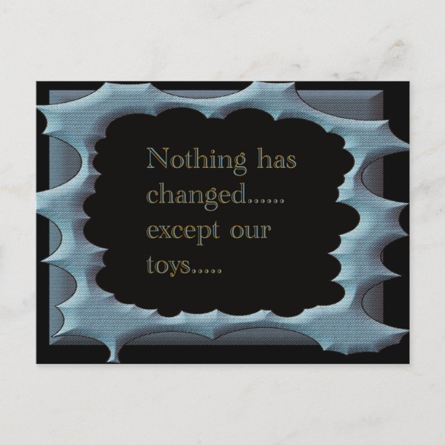 Inget har ändrats vykort (Framsida)