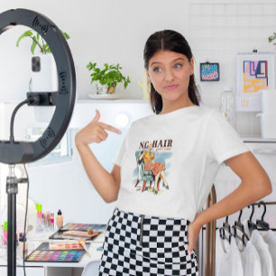 Inget hår, bry dig inte - cancermedvetenhet t shirt