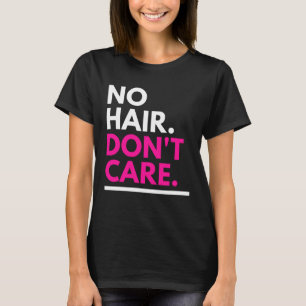 Inget hår bryr sig inte om rosa t shirt