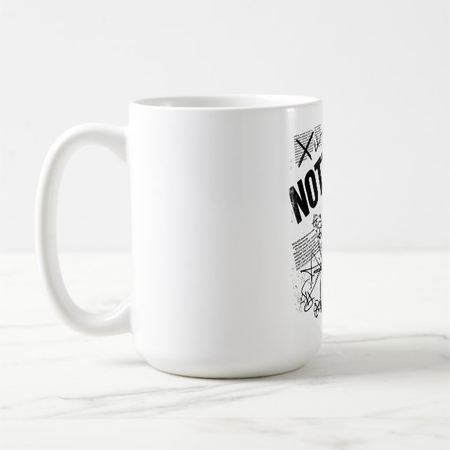 INGET HAR NÅGON MENING | Brutalistiskt Anti-design Kaffemugg (Vänster)