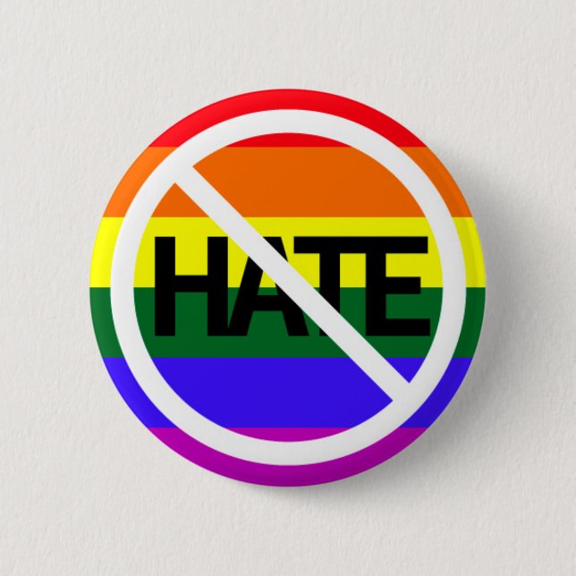 Inget hat - pride knapp (Framsida)