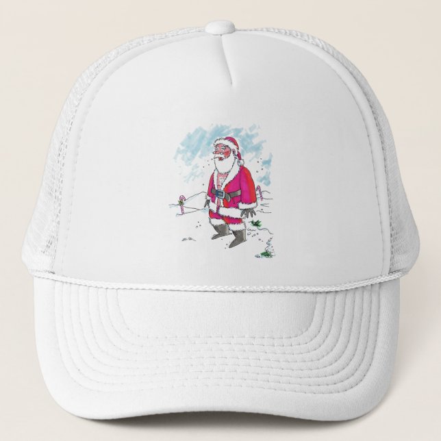 Inget Ho Ho Ho vitt skum lastbilsförare hatt Keps (Framsida)