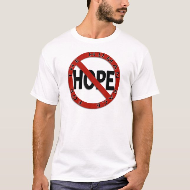 Inget hopp undertecknar t-shirt (Framsida)