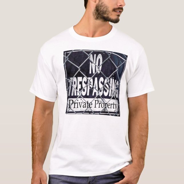 Inget inkräkta t-shirt (Framsida)