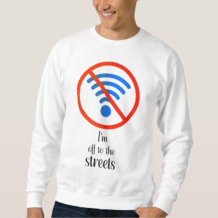 "Inget Internet? Inget problem!", Lustigt cyber of Lång Ärmad Tröja
