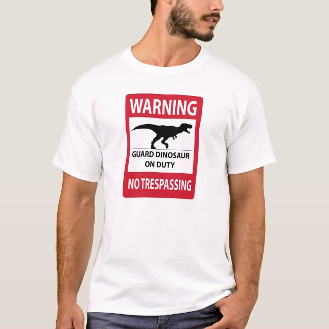 Inget intrång (T-Rex)-tecken Tröja (Framsida)