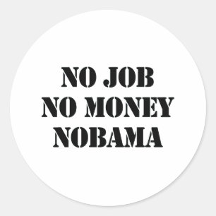 INGET JOBB NOBAMA RUNT KLISTERMÄRKE