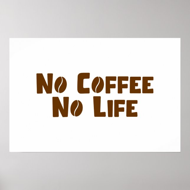 Inget Kaffe Ingen Liv Affisch (Framsidan)