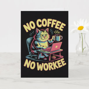 Inget Kaffe Inget Arbete Kort Rolig Arbetskamrat K