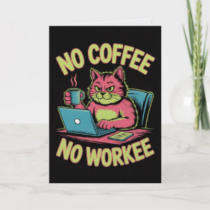 Inget Kaffe Inget Jobb Roligt Kort Kaffeälskare Hu