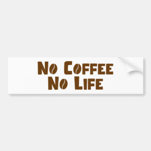 Inget kaffe utan liv bildekal